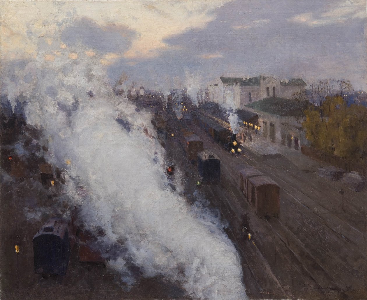 Bahnhof Charkow, 1892 von Sergei Arsenevich Vinogradov