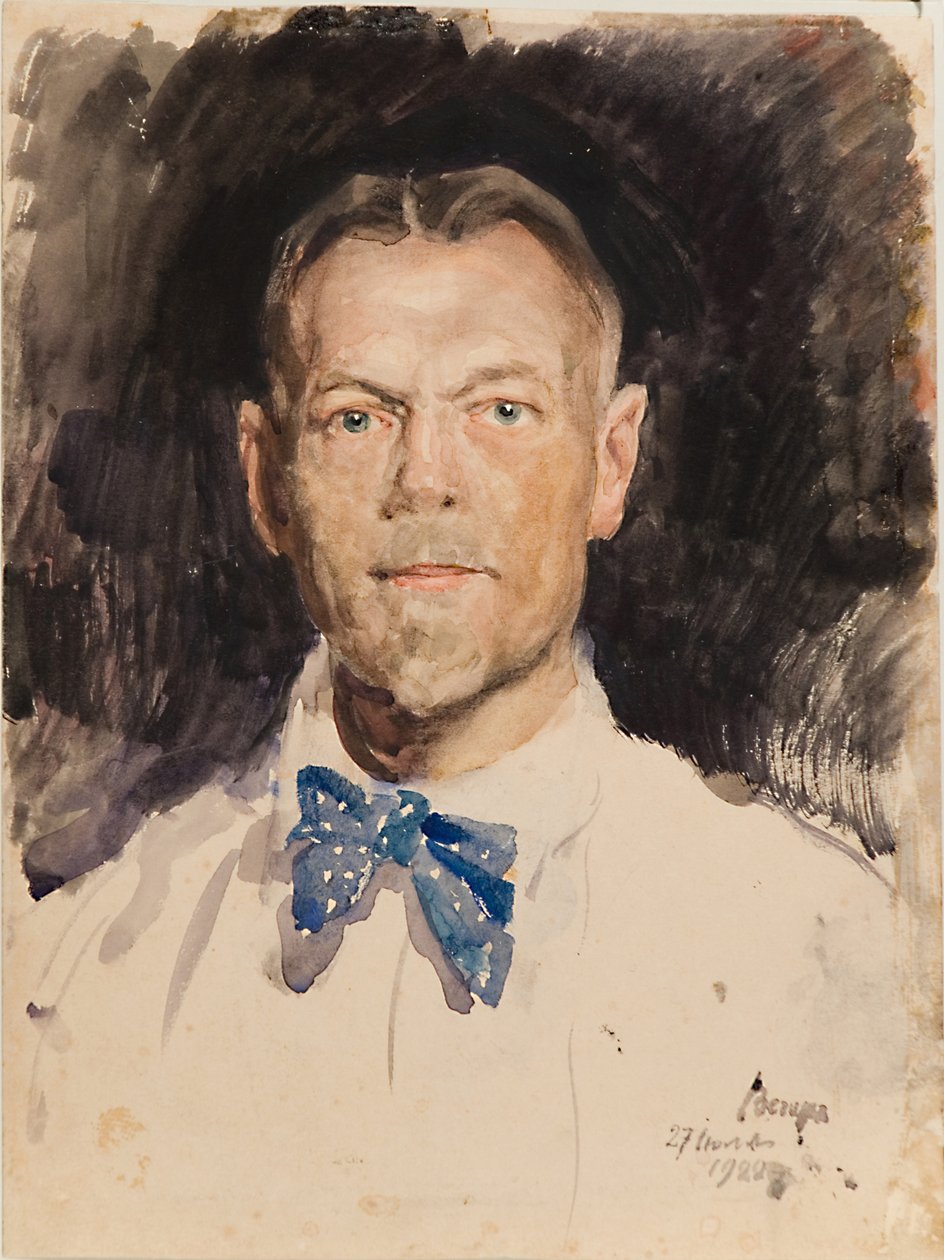 Selbstporträt, 1922 von Sergei Arsenevich Vinogradov