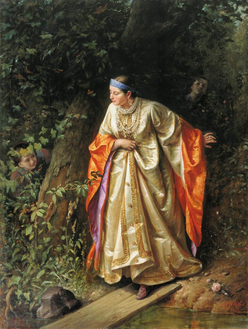 Verstecken, 1893 von Sergei Gribkov