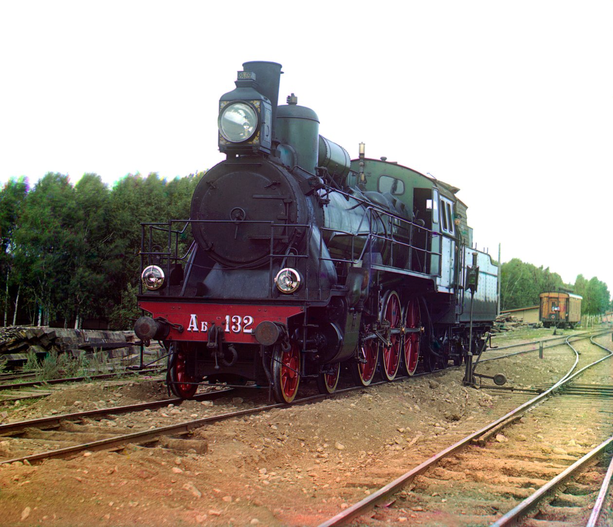 Russischer Zug von Sergei Mikhailovich Prokudin Gorskii