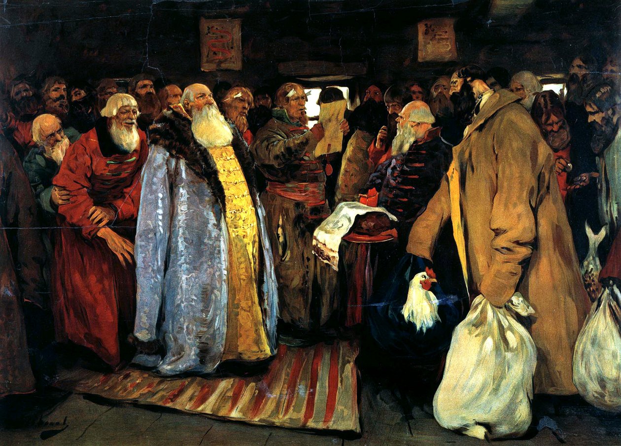 Ankunft eines Wojwoden, 1907 von Sergei Vasilyevich Ivanov
