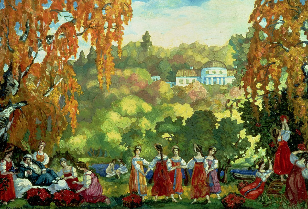 Sommerliche Tage im Frühherbst von Sergei Yurevich Sudeikin