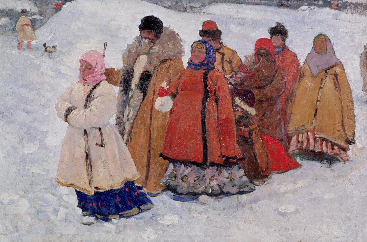 Eine Familie, 1909 von Sergej Vasilevic Ivanov