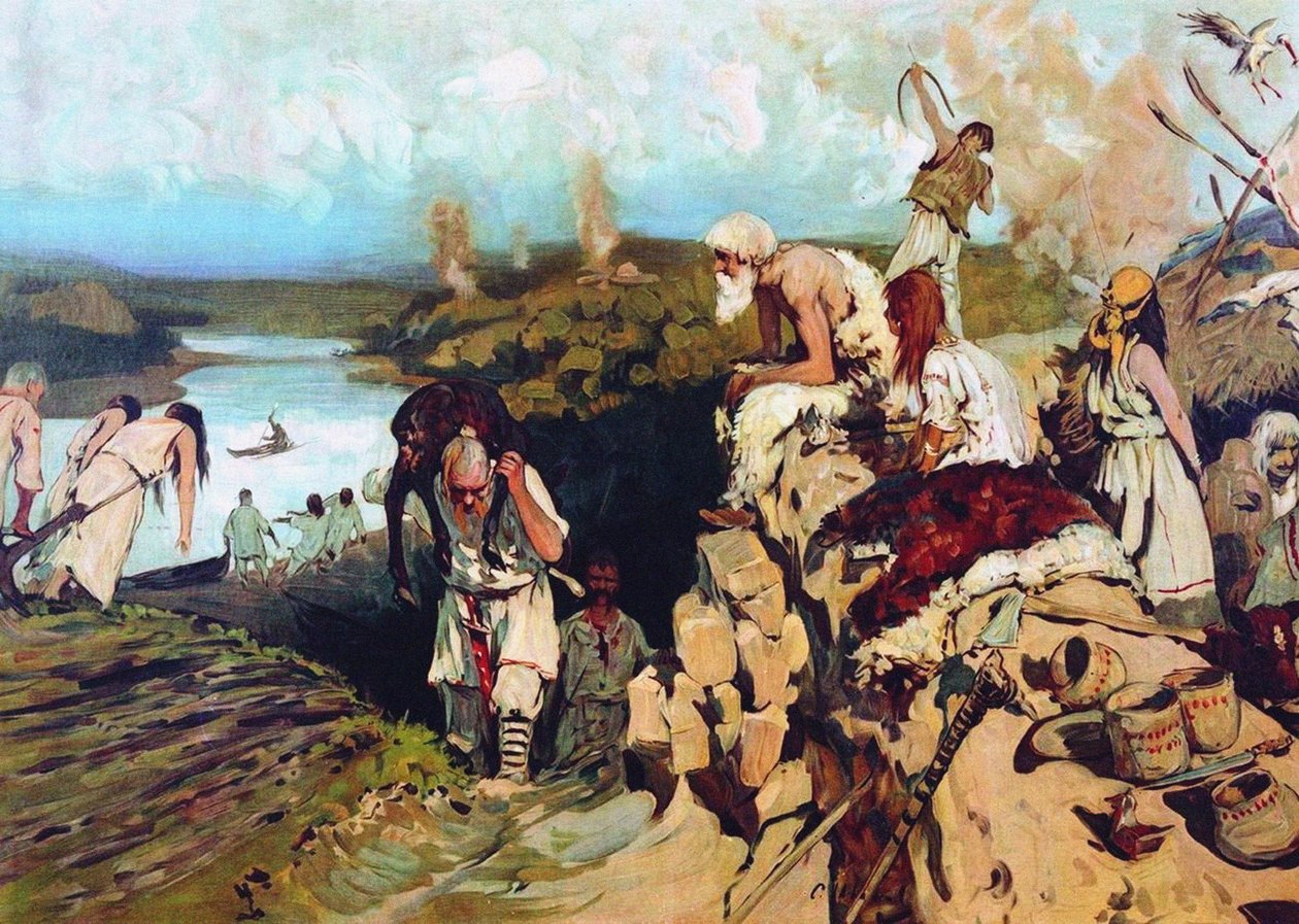 Leben der Ostslawen, 1907-1909 von Sergej Vasilevic Ivanov