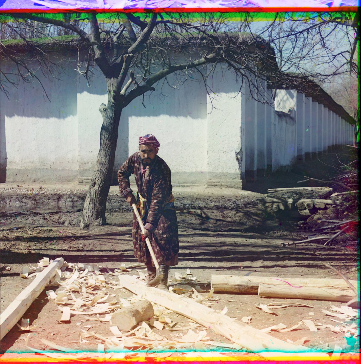 Zimmermann in Samarkand, 1905-1915 von Sergey Prokudin Gorsky