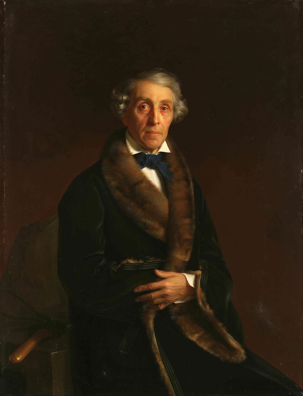 Porträt von Fjodor Petrowitsch Tolstoi von Sergey Konstantinovich Zaryanko