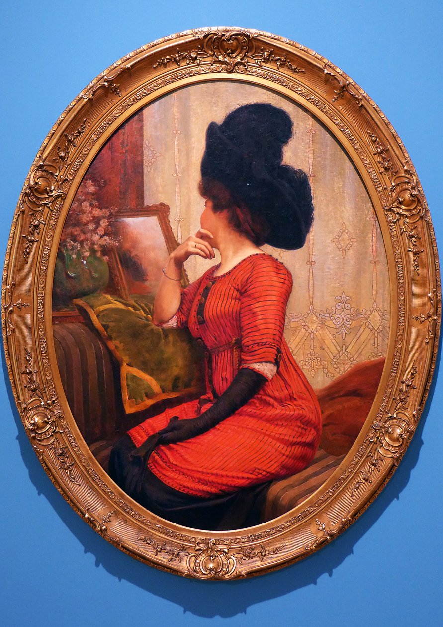 Die Frau in Rot von Servais Joseph Detilleux