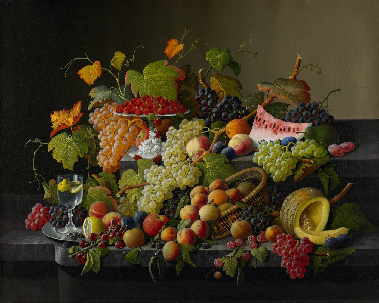 Reiche Früchte, 1858 von Severin Roesen