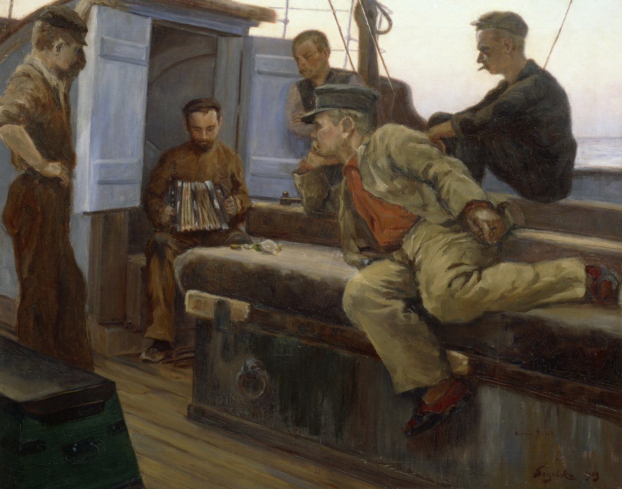 Pause an Bord / Nicht im Dienst von Severin Segelcke