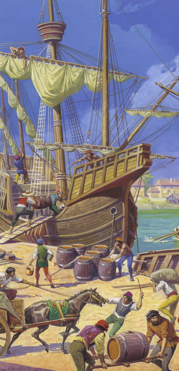 Ferdinand Magellans Flotte von Severino Baraldi