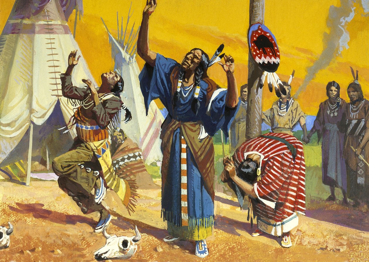 Geistertanz der Sioux von Severino Baraldi