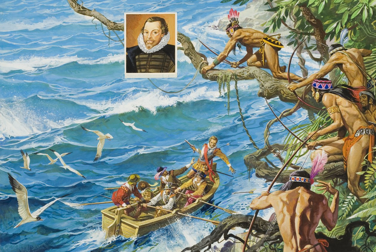 Sir Francis Drake (ca. 1540-96) von Severino Baraldi