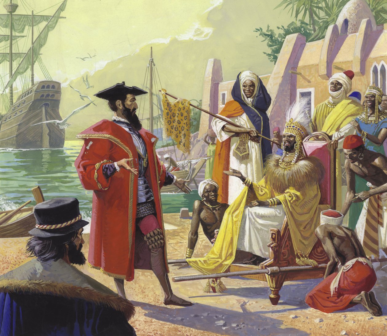Vasco da Gama (1469-1524) von Severino Baraldi