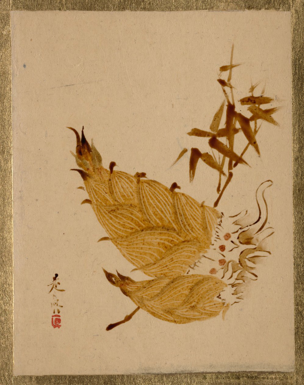 Bambussprossen von Shibata Zeshin