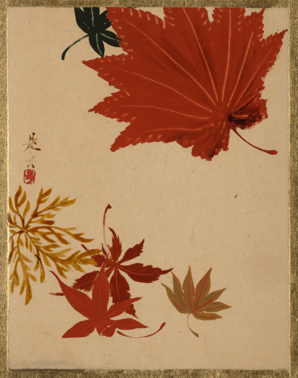 Ahornblätter von Shibata Zeshin