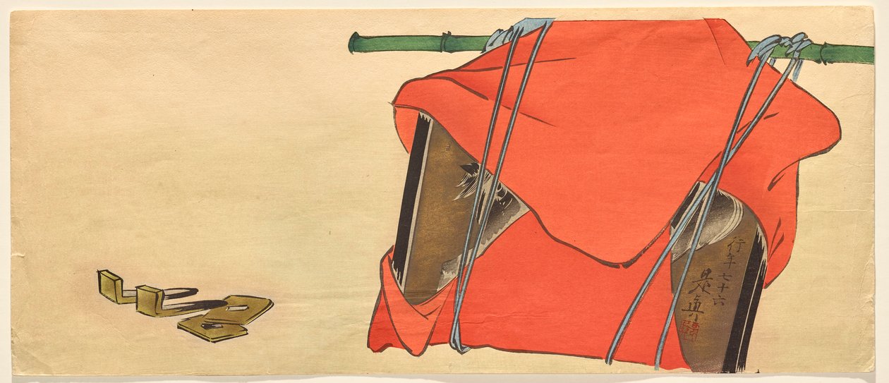 Votivtafel (ema) eines Pferdes von Shibata Zeshin