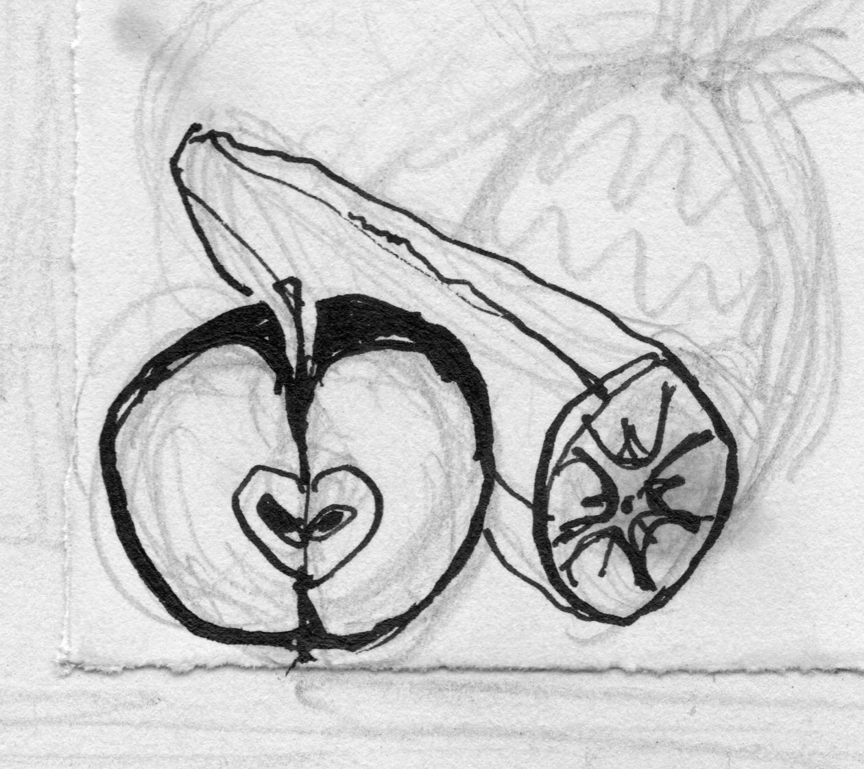 Apfel und Banane, ca. 1950 von Shirley Markham