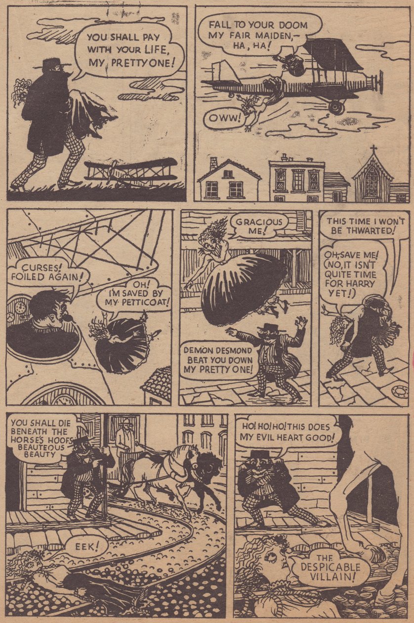Desperate Desmond, Comicstrip, ca. 1955 von Shirley Markham
