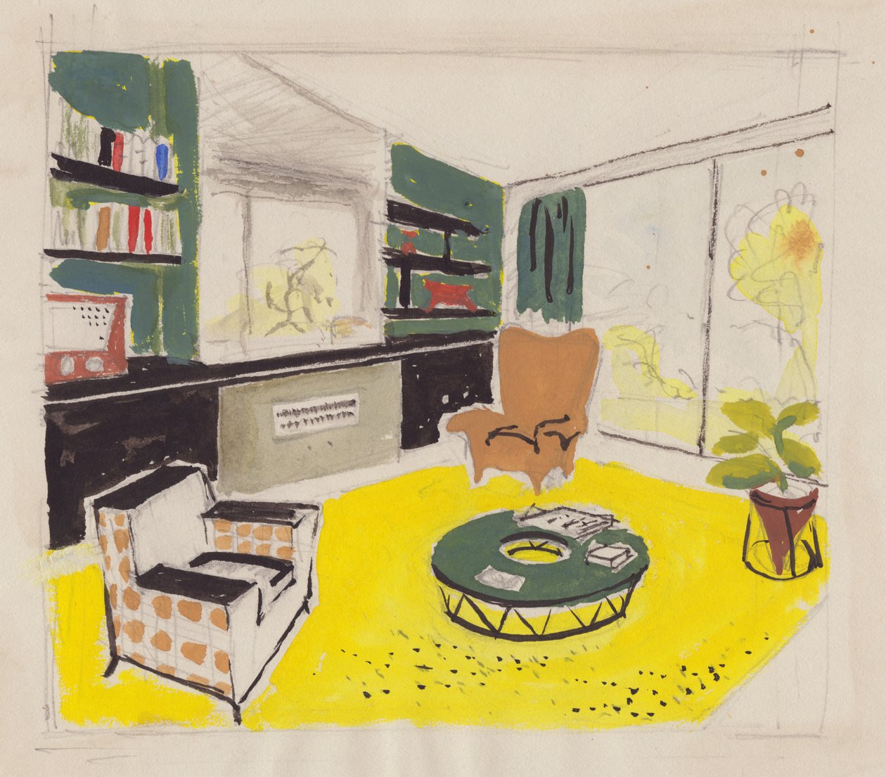 Innendesign, 1951 von Shirley Markham