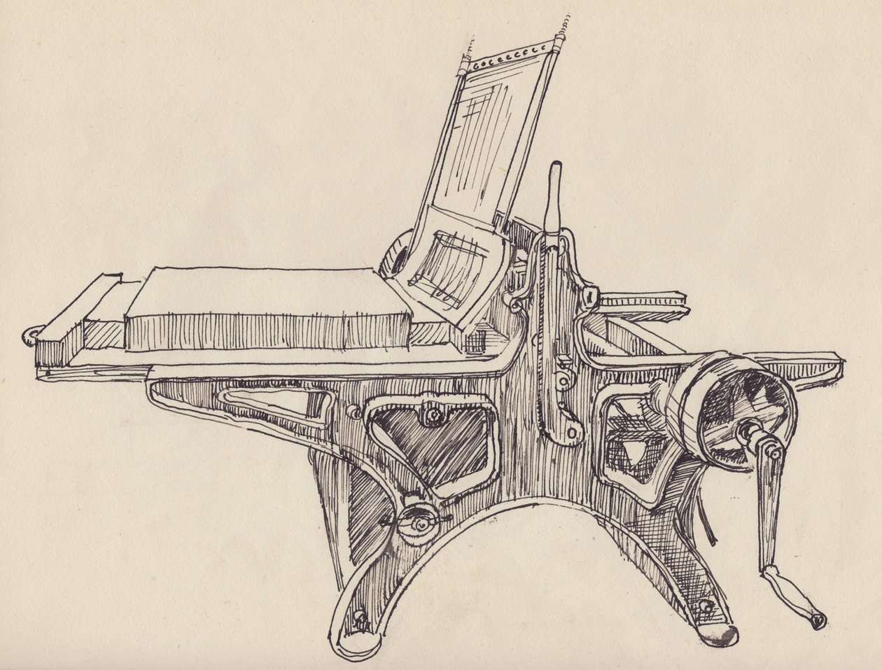 Litho-Presse, 1951 von Shirley Markham