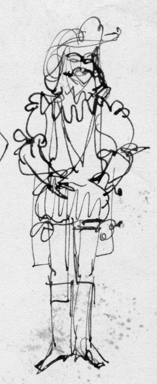 Mann in historischer Kleidung von Shirley Markham
