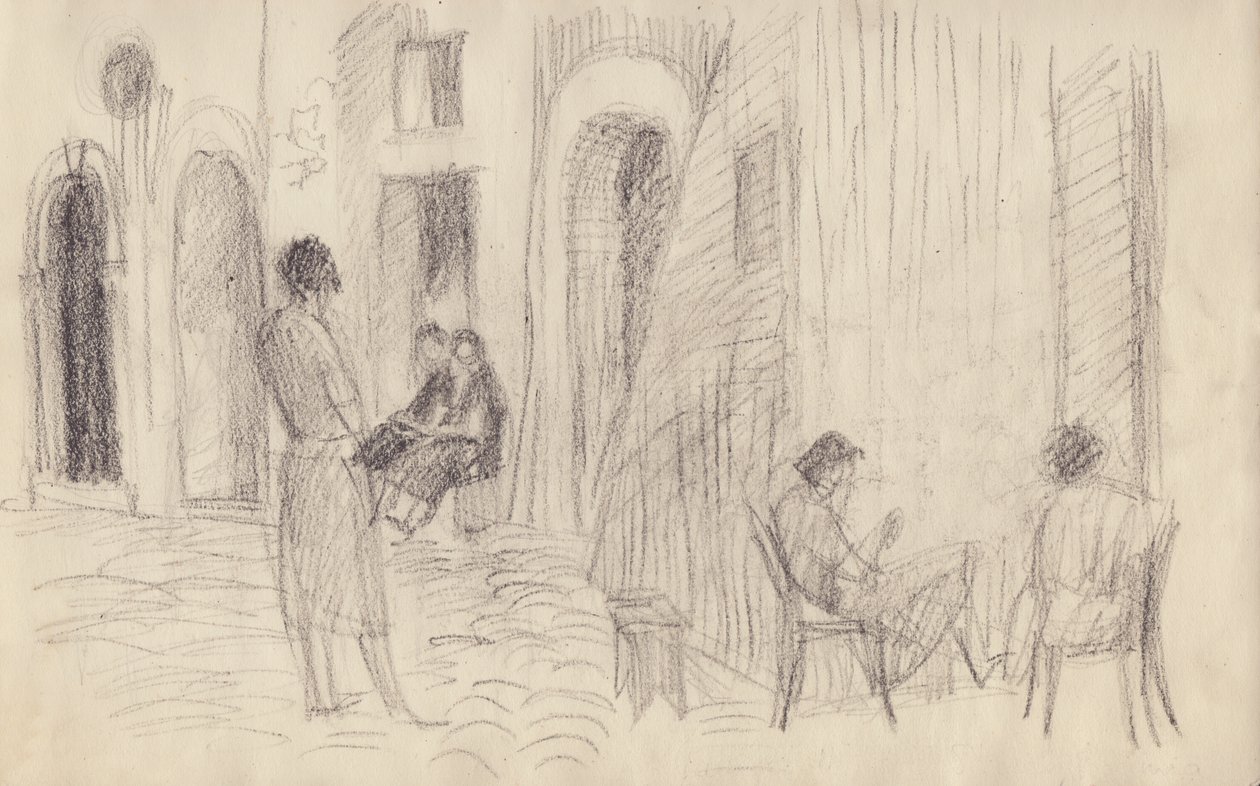 Straßenszene, Italien, ca. 1950 von Shirley Markham