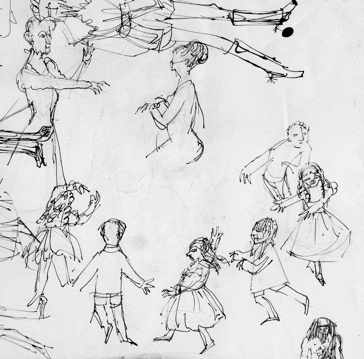Studie für Tanzklasse, ca. 1950 von Shirley Markham
