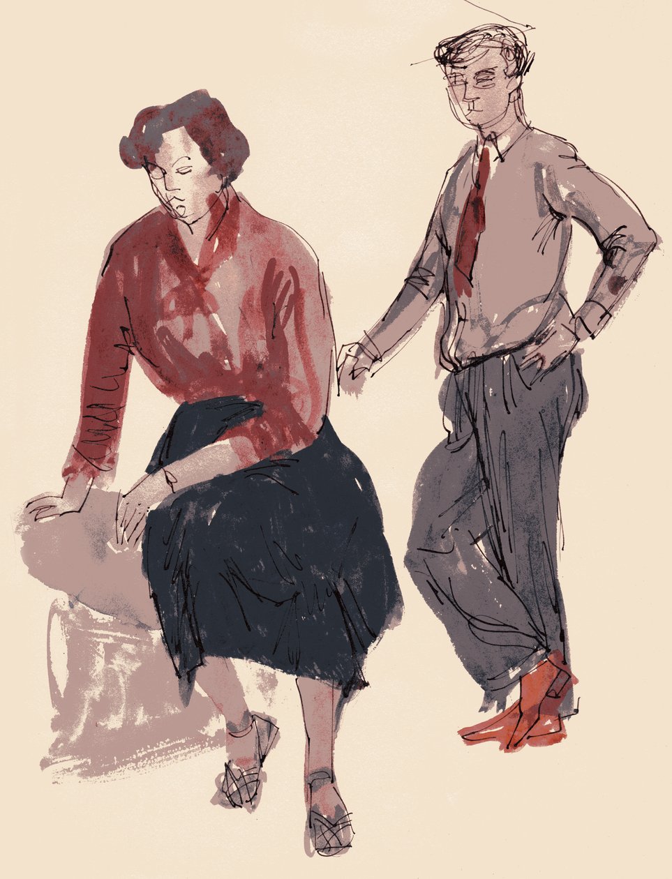 Zwei Figuren von Shirley Markham