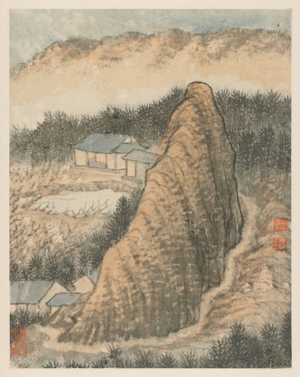 Erinnerungen an den Qinhuai-Fluss von Shitao