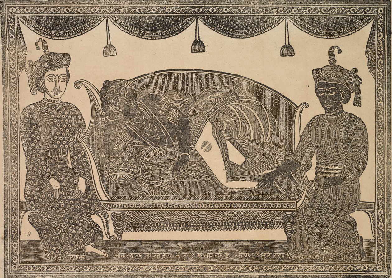 Kalighat-Malerei von Shri Gobinda Chandra Roy