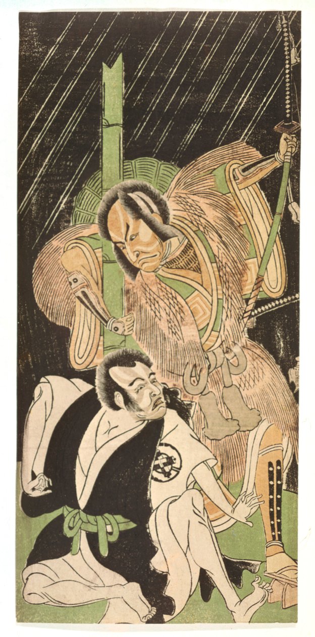 Schauspieler als Samurai, 18. Jahrhundert von Shunsho