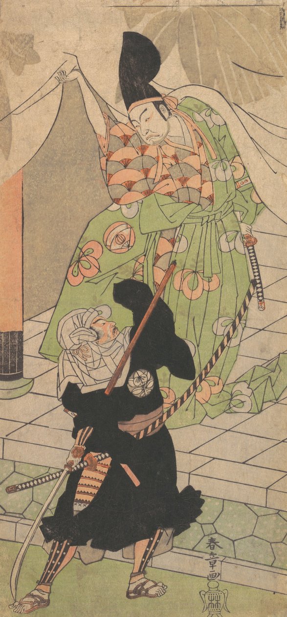 Der Bote in Schwarz, 18. Jahrhundert von Shunsho