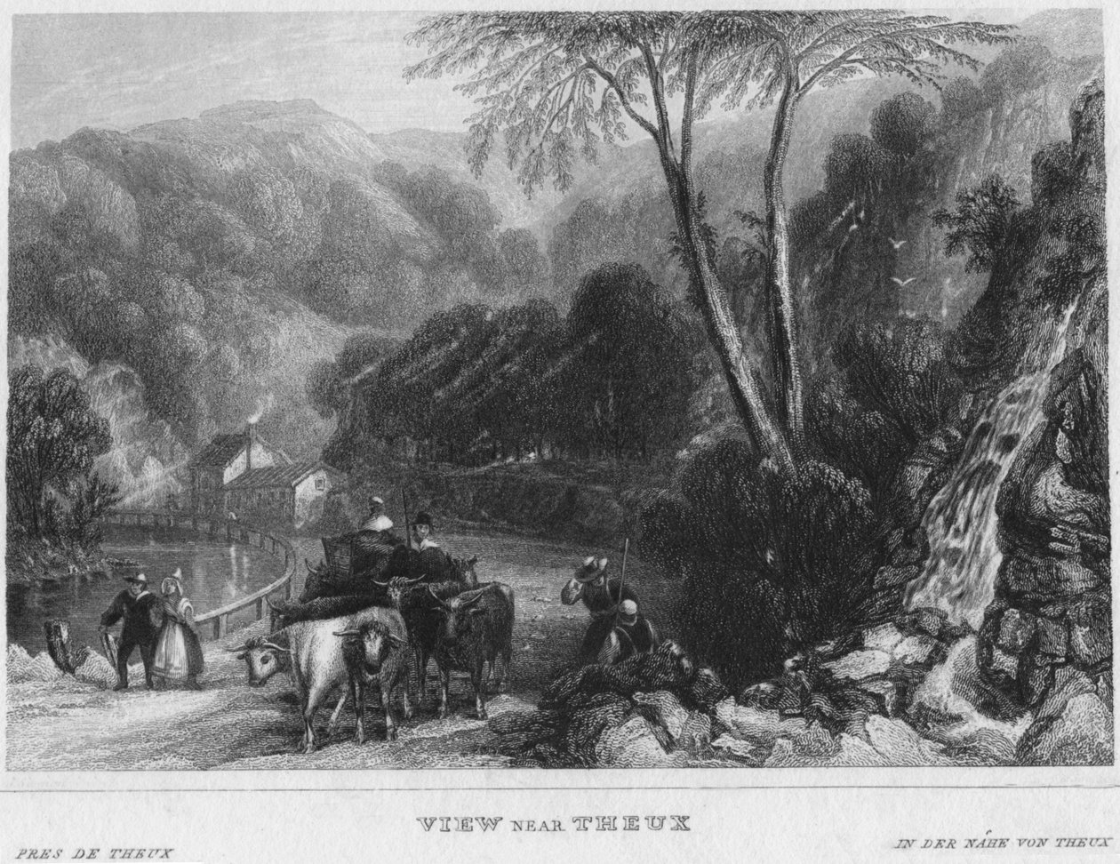 Ansicht bei Theux, 1850 von Shury and Son