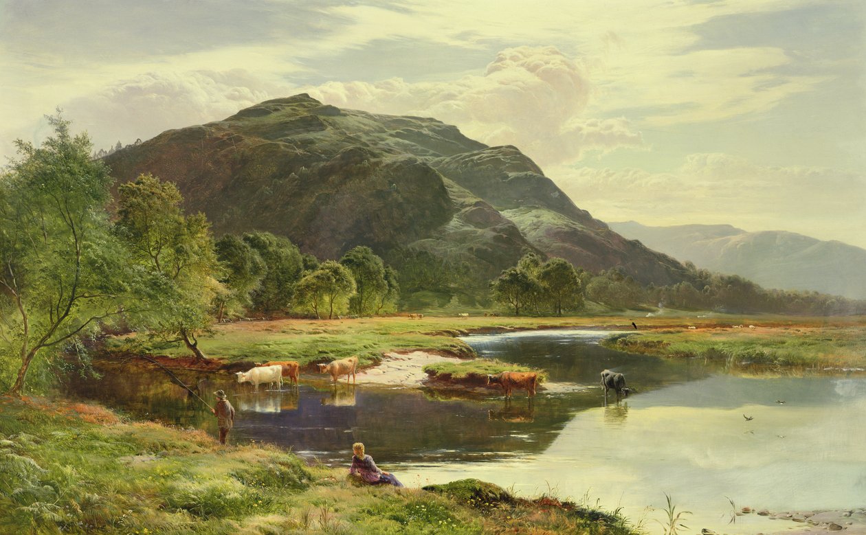Hochland-See-Szene von Sidney Richard Percy
