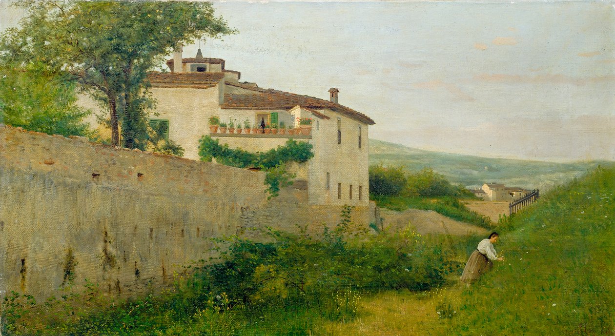 Eine Ansicht in Piagentina von Silvestro Lega