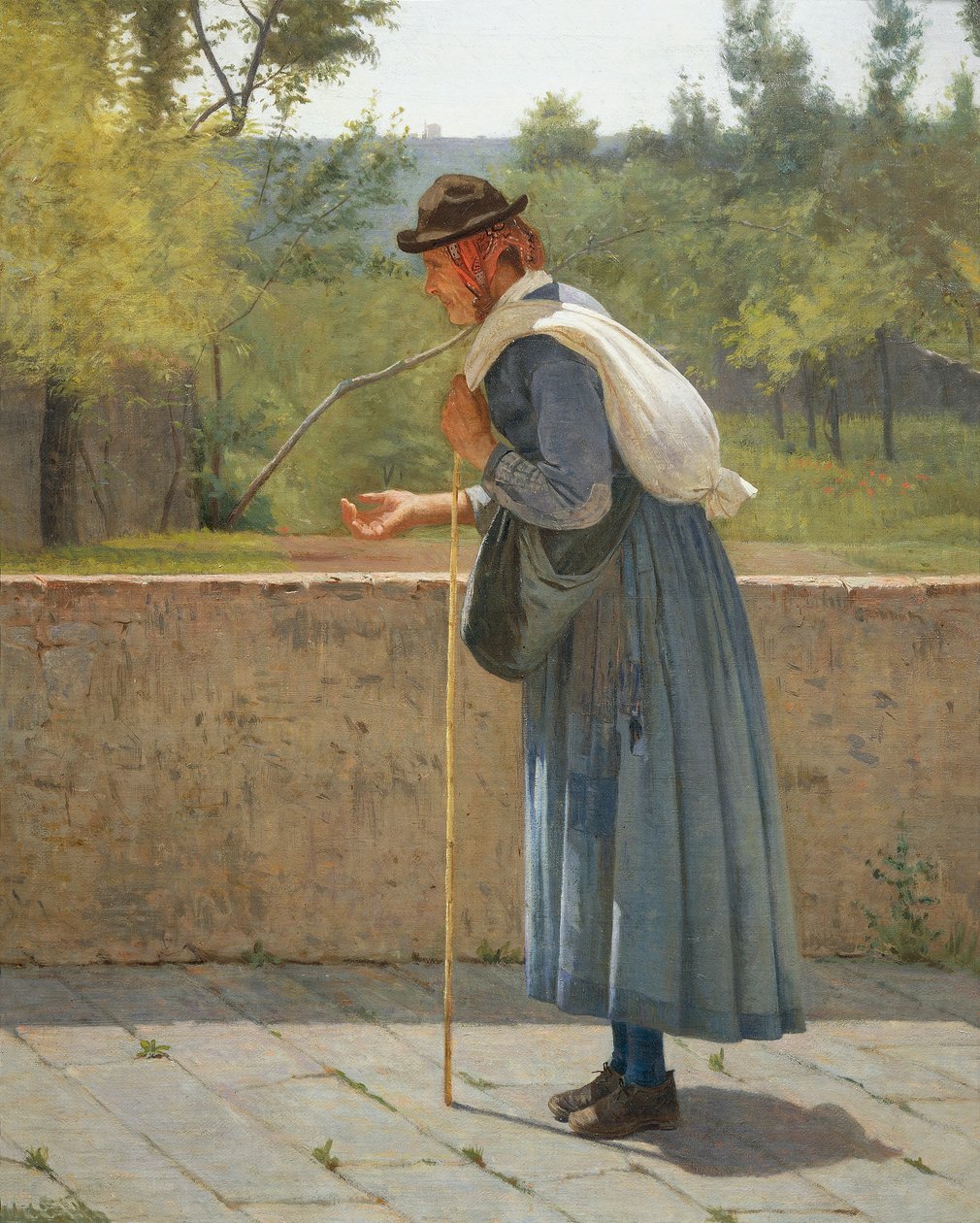 Almosenvergabe von Silvestro Lega