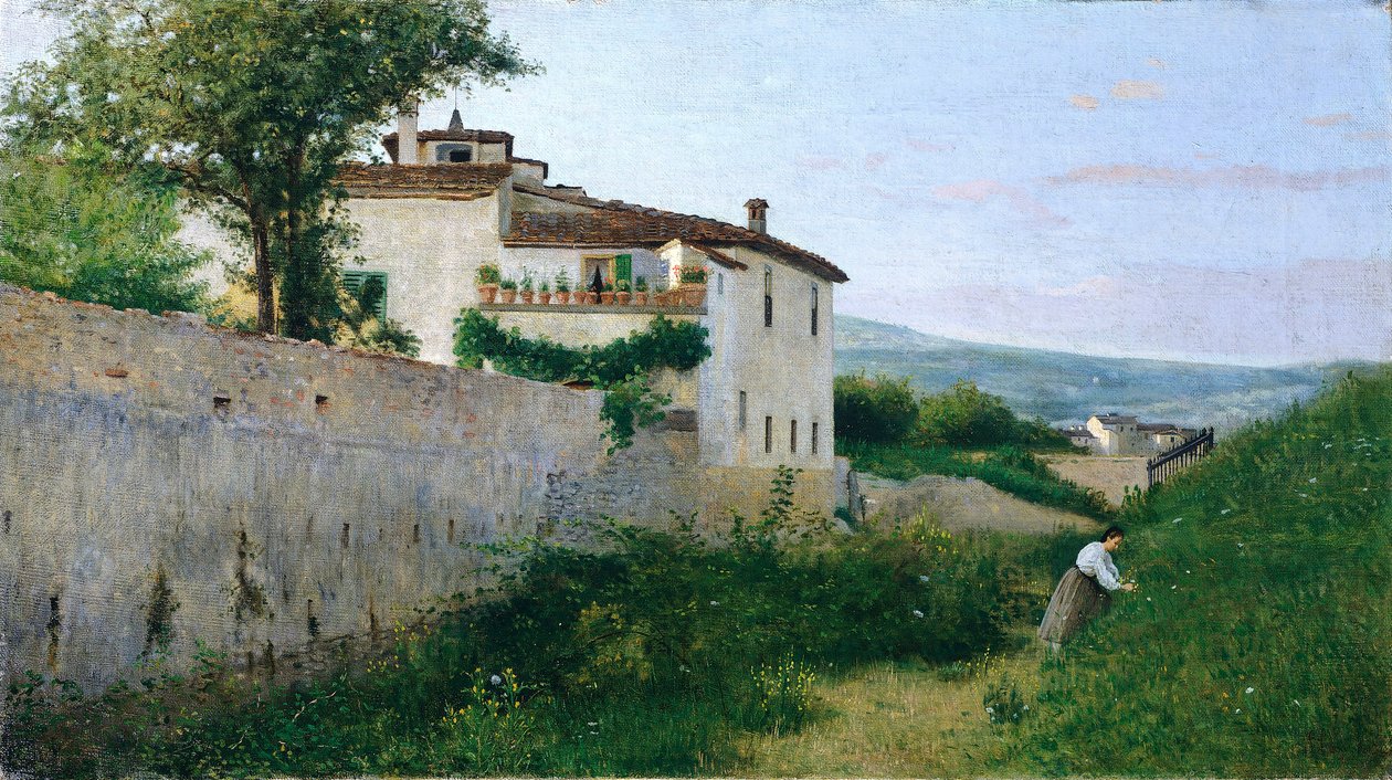 Ansicht von Piagentina von Silvestro Lega