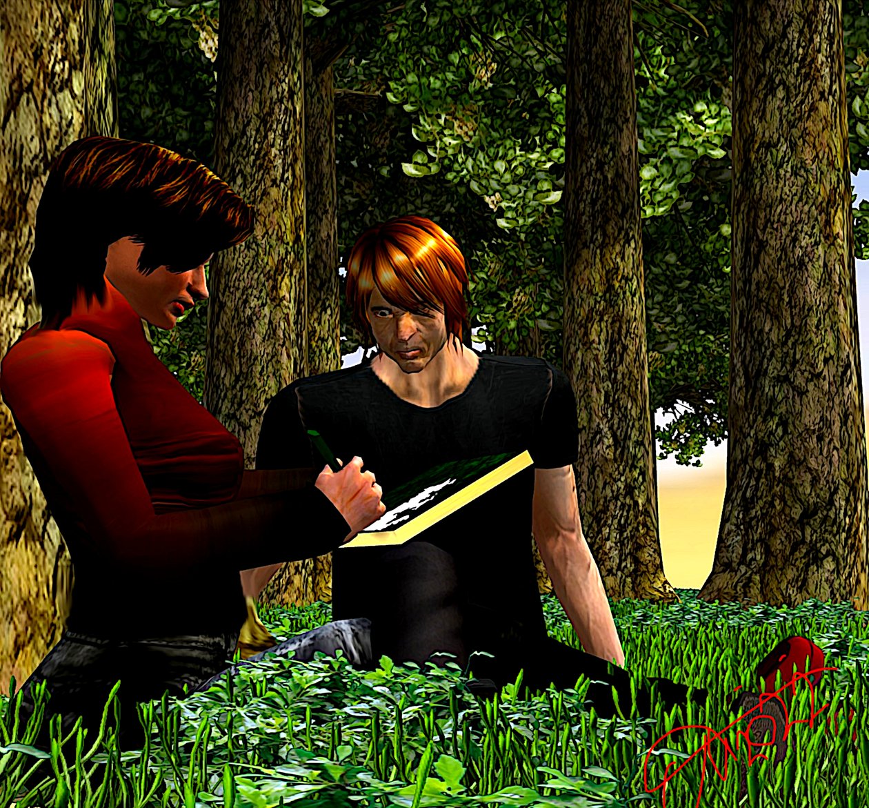 Kreative Begegnung im digitalen Wald von Silvia Martini