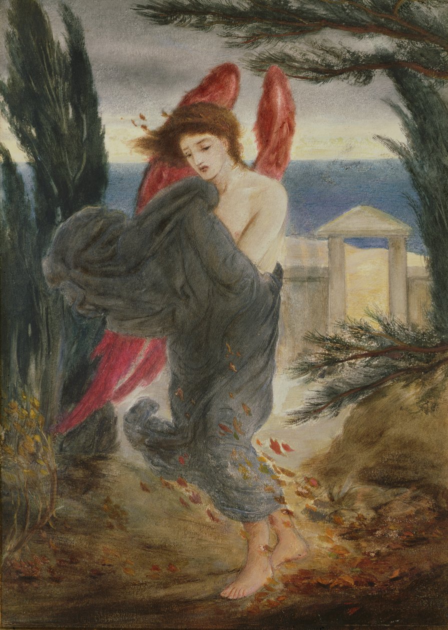 Liebe im Herbst, ca. 1860 von Simeon Solomon