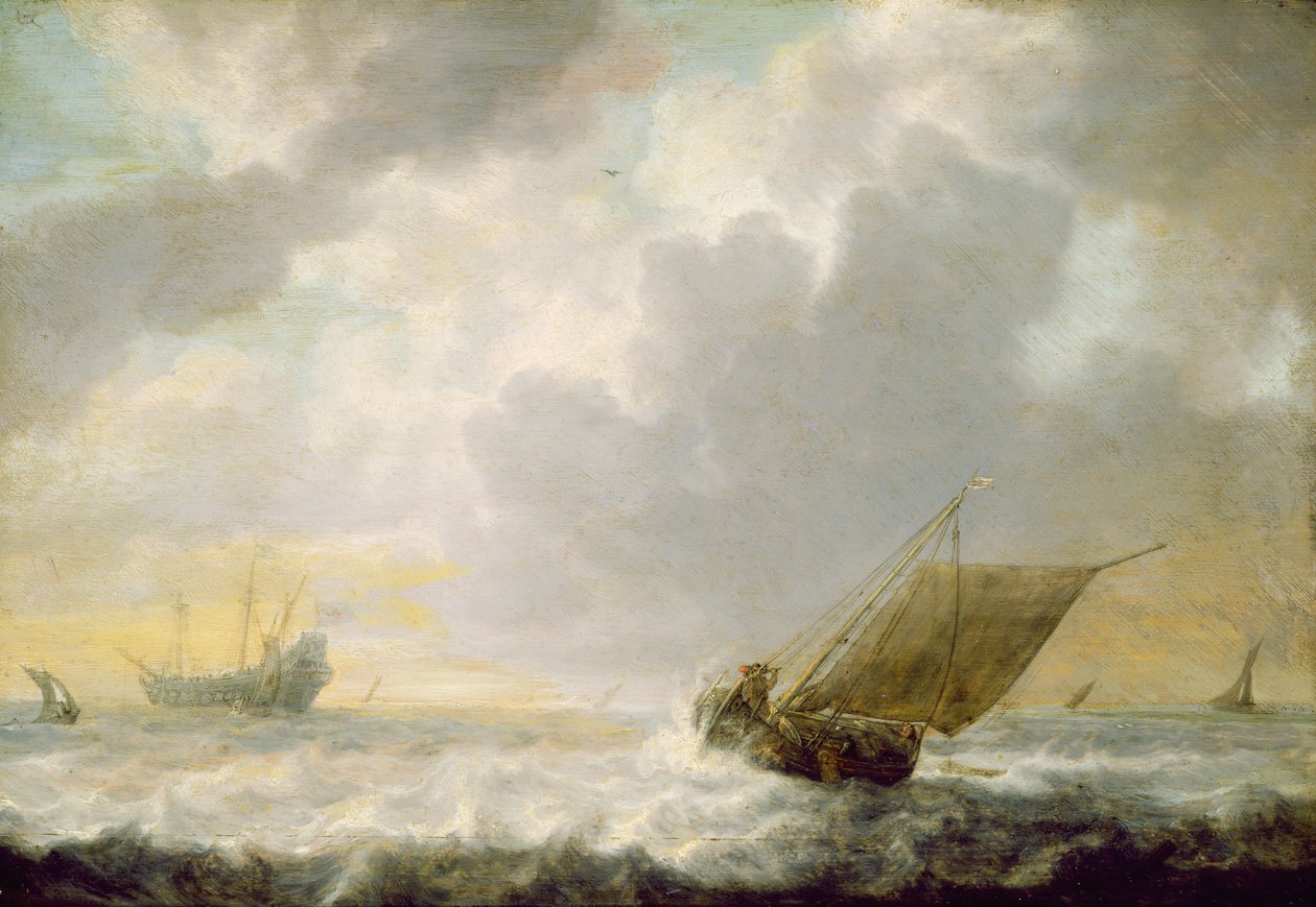 Meereslandschaft, ca. 1650 von Simon de Vlieger