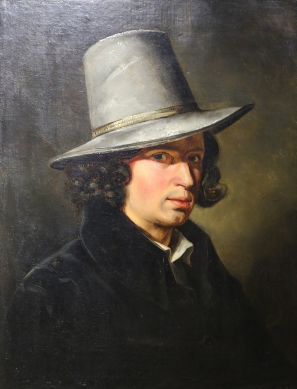 Selbstbildnis mit Hut von Simon Meister