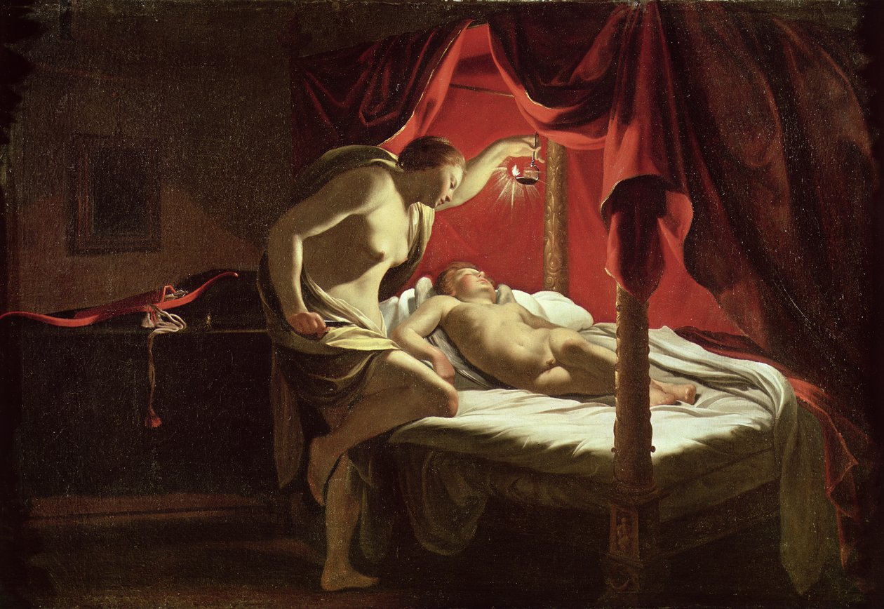 Psyche und Amor, um 1627 von Simon Vouet
