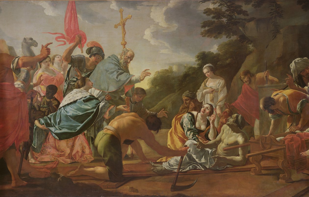 Die Erfindung des Wahren Kreuzes von Simon Vouet