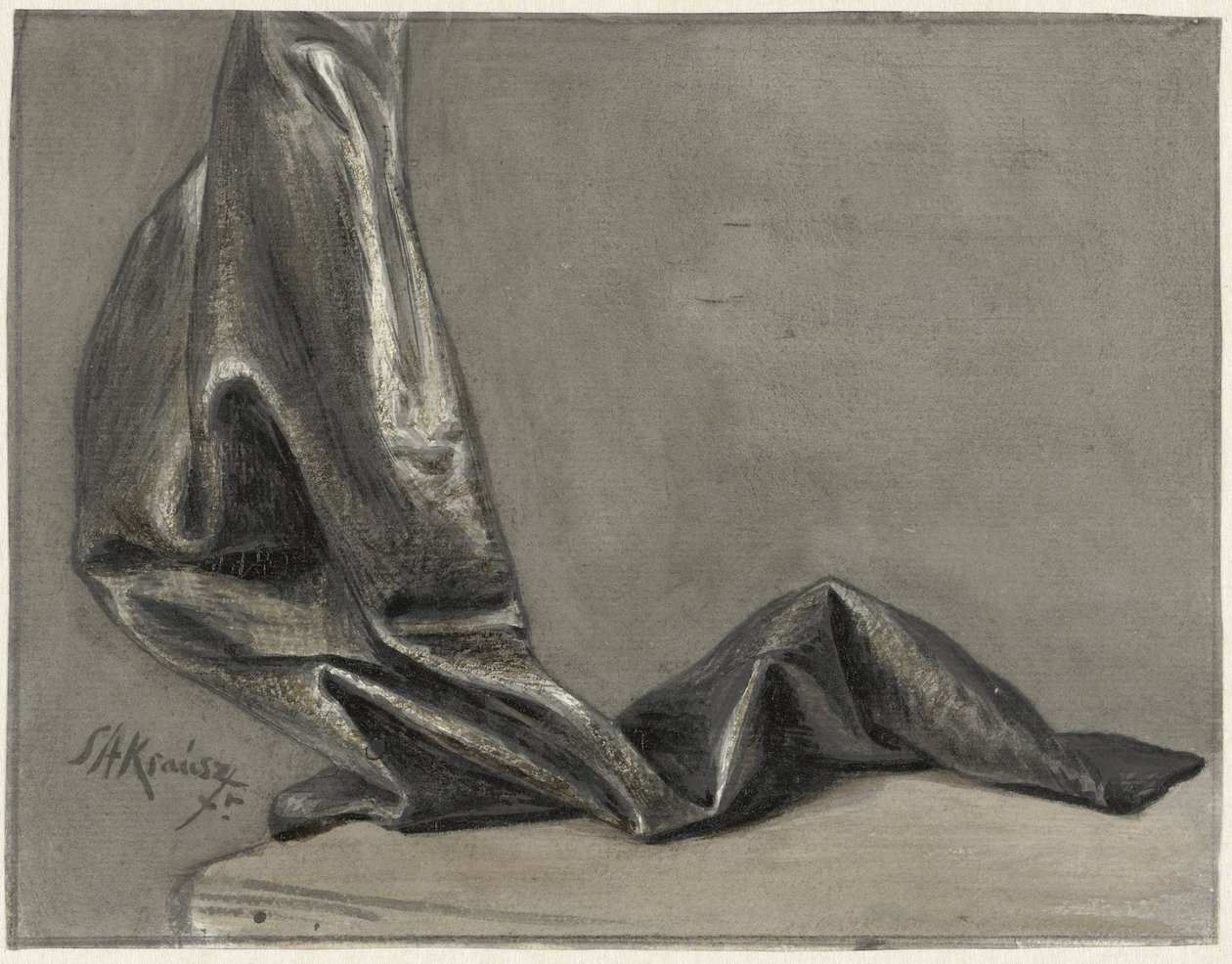 Draperiestudie von Simon Andreas Krausz