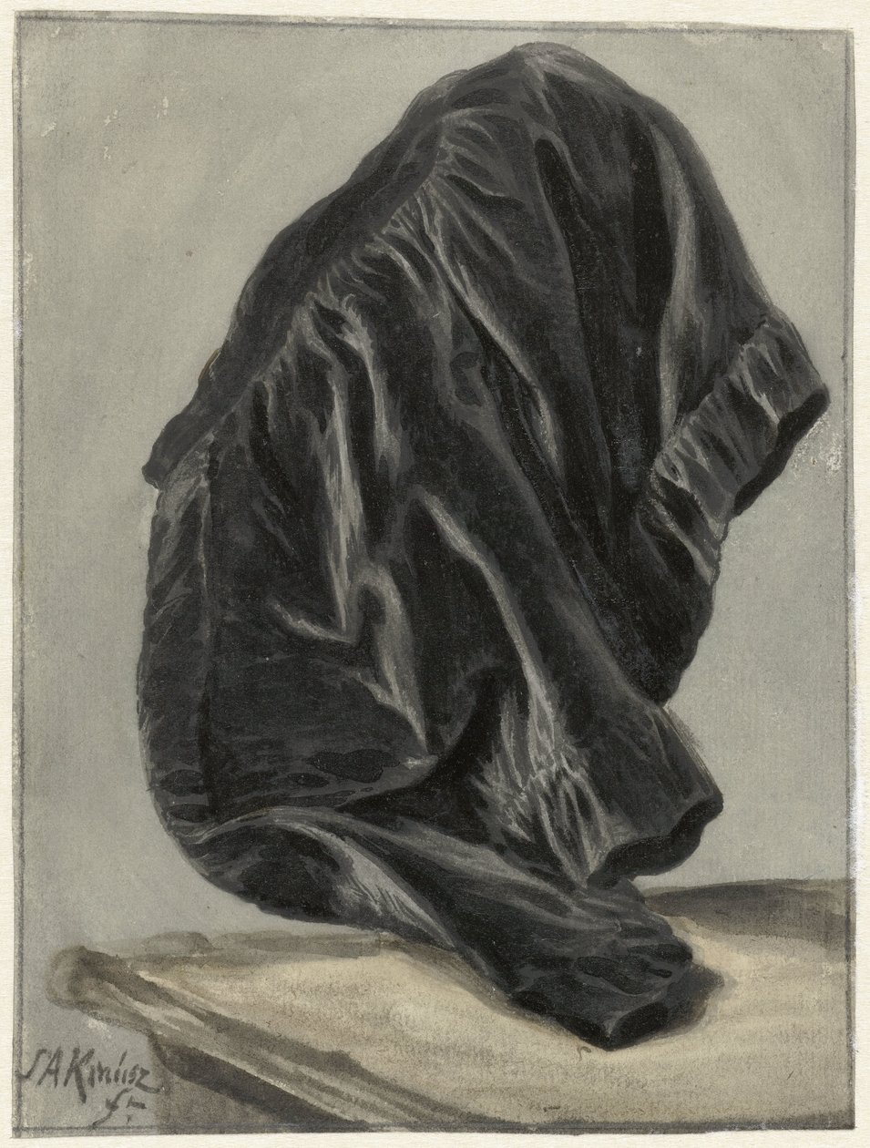 Draperiestudie von Simon Andreas Krausz