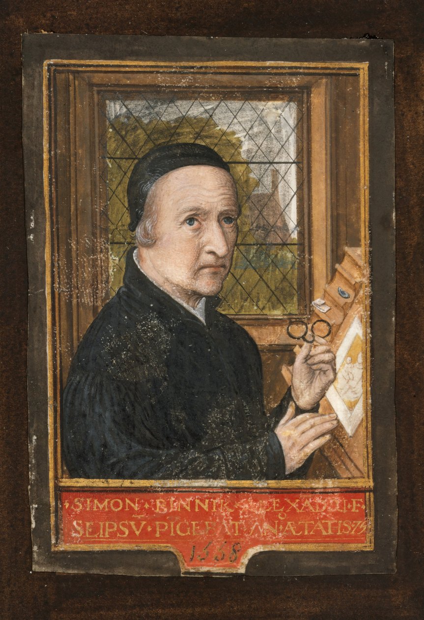 Selbstporträt, 1558 von Simon Bening