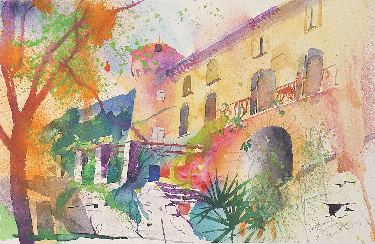 Schloss und Terrasse, 2003 von Simon Fletcher