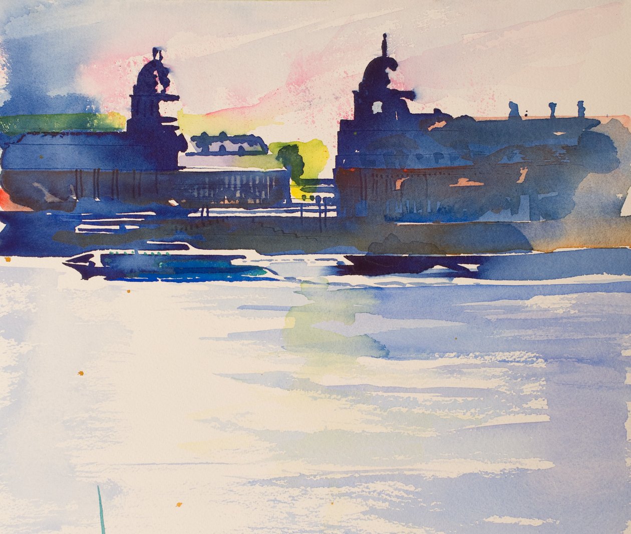 Greenwich von Isle of Dogs, 2016 von Simon Fletcher