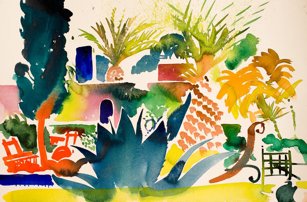 Rote Stühle, 2016 von Simon Fletcher