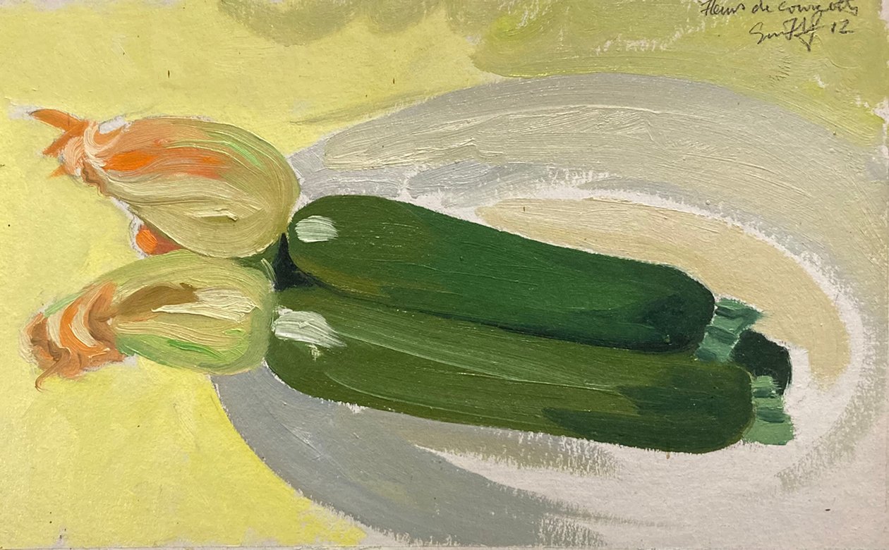 Zwei Zucchini von Simon Fletcher